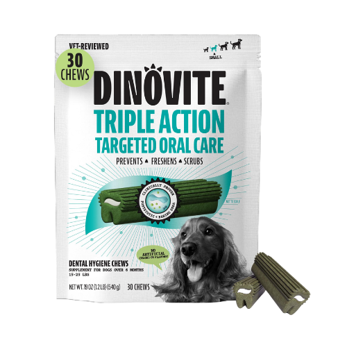Dinovite Dental Chews for Dogs - Small 9 ct