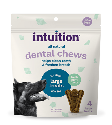 Intuition Large Dental Treats for Dogs 50 lbs and Over