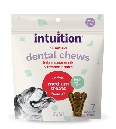 Intuition Medium Dental Treats for Dogs 25-50 lbs
