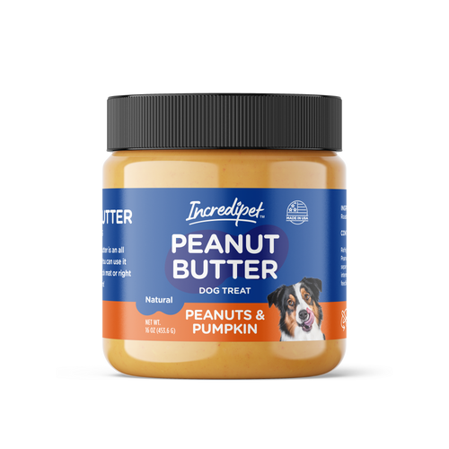 Incredipet Natural Peanut Butter Peanuts & Pumpkin Recipe for Dogs 16 oz