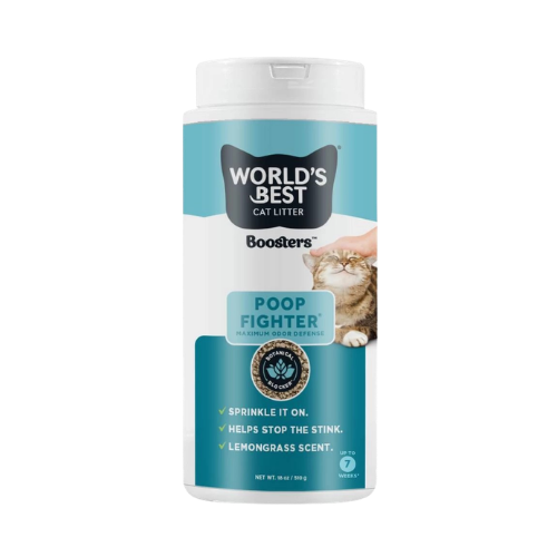 World's Best Cat Litter Poop Fighter Booster 18 oz