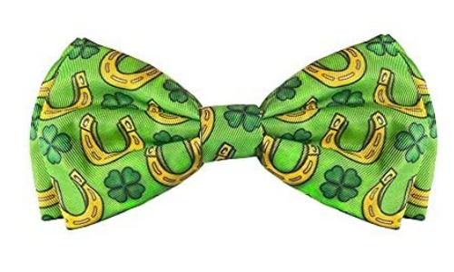 Huxley & Kent St. Patrick's Day Lucky Shamrock Bow Tie Collar Accessory