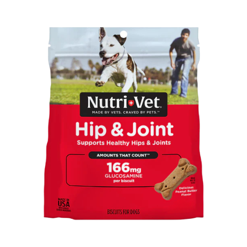 Nutri-vet Hip and Joint Biscuits for Dogs with Glucosamine 16 oz