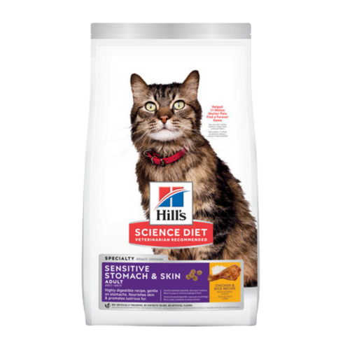 Hill's Science Diet Sensitive Stomach & Skin Chicken Rice Recipe Adult Dry Cat Food