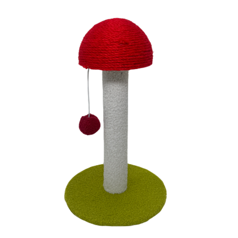 Pet Obsession Mushroom Cat Scratching Post 16 in