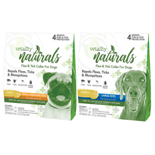 Vetality Naturals Flea & Tick Collar for Dogs, Repels Fleas, Ticks & Mosquitoes